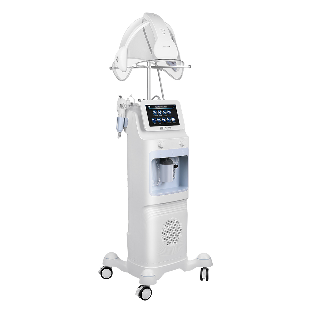 9 in 1 PDT Oxygen Mask Aqua Face Dermabrasion Face Aqua Peeling beauty Beauty Machine for Skin Rejuvenation Visual Bubble Exfoliating Skin Care