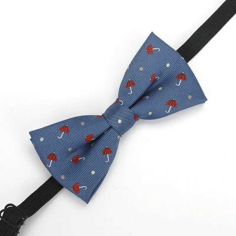 New plain weave childrens tie Polester tie Baby childrens tie Classic pet tie Elk bike Umbrella dog bike Y240925