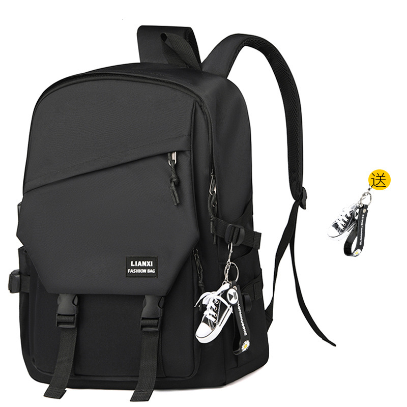 Schoolbag, college student, ins trendy campus male backpack, female Korean version, simple and versatile travel computer bag