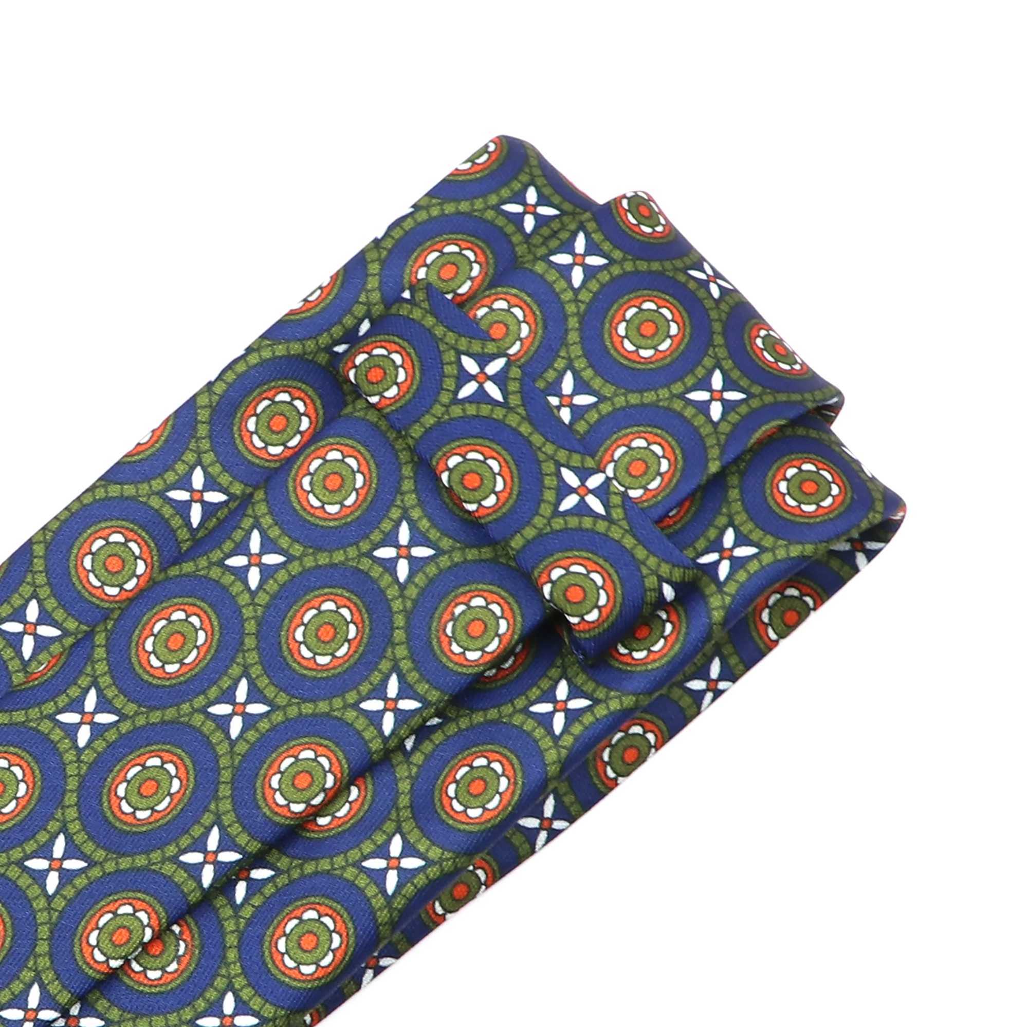 Novelty Bohen Tie Mens Fashion Smooth Round Neck Tie Tight Blue Green Red Paisley Flower Gravata Mens Daily Clothing Gift Y240925