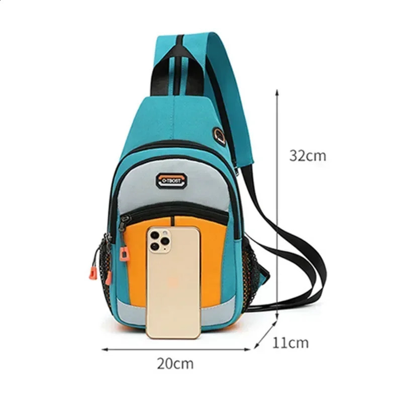 Women Mini Backpack Small Chest Bag Oxford Cloth Waterproof Fashion Messenger Female Sports Travel Bagpack Crossbody y240925