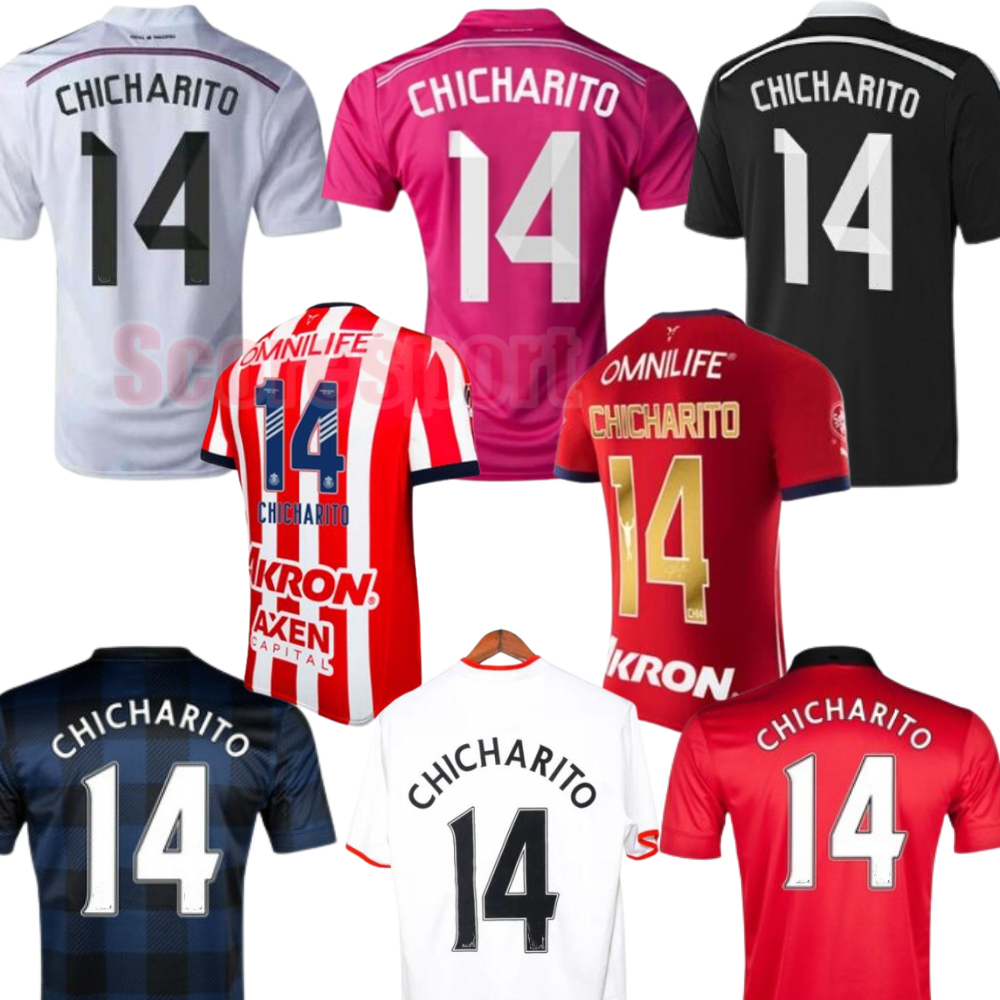 CHICHARITO Vintage Soccer Jerseys Madrids 14 15 Classic Football Shirt Chivas 23 24 25 Home Away 3XL 4Xl Retro Long sleeve Football Kit 10 11 12 13