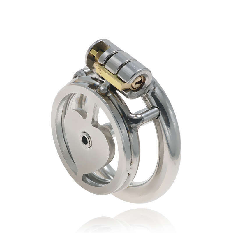 Colorful stainless steel heart chastity lock chastity device SM penis cage sex tool fake girl CB equipment sex toy