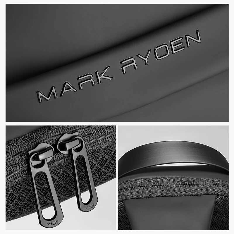 Mark Ryden Men Bag Oxford Sling bag 7.9 inch Male Chest Bag Crossbody Bag For Man Moto Biker Shoulder Bags Black New Fashion Bag Z240924