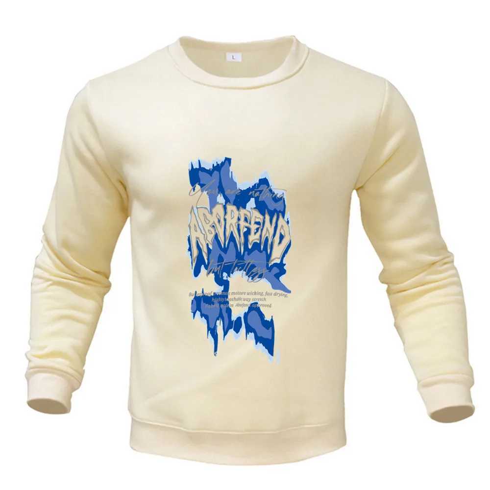 Mens Autumn and Winter New Multi-colors Loose Size S-3XL Sweatshirt Printed Pattern Round Neck Long Sleeve Top ClothingX240925