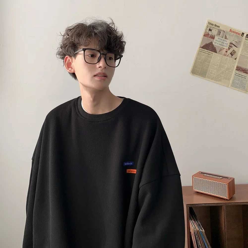 Trendy Male Sweatshirt No Hoodie Winter Round Neck Jacket Oversize Autumn/winter Style Direct From Manufacturer Thin Loose FitX240925