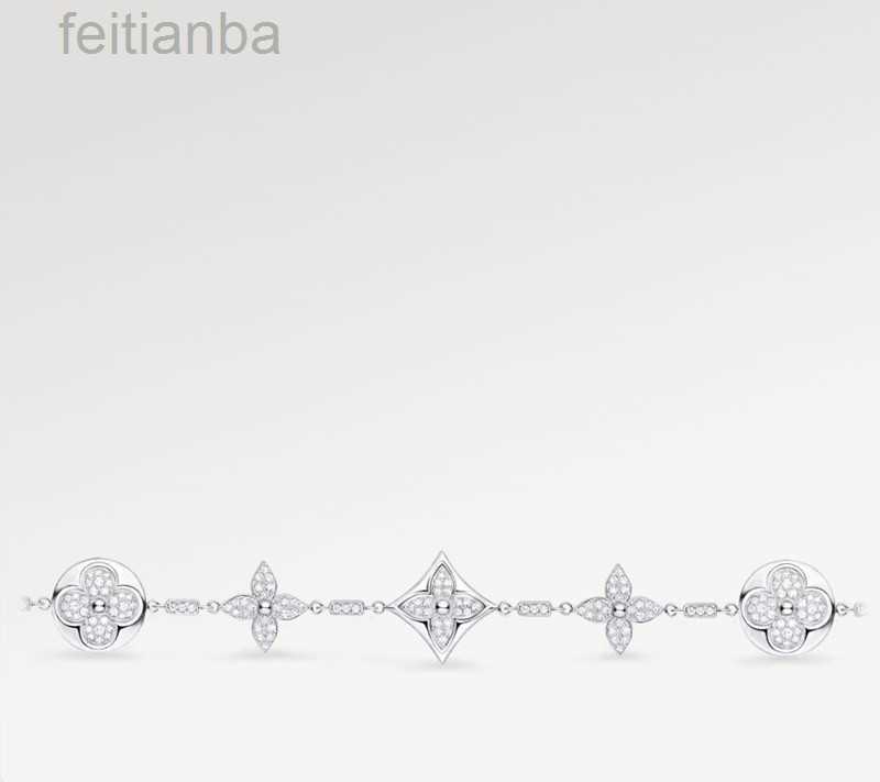 Designer With BOX Classic Bracelets Bangle Silver Plated Stainless steel Diamond Flower Letter Pendants Lovers Gift Wristband Cuff Chain Women Bracelet for Birthd
