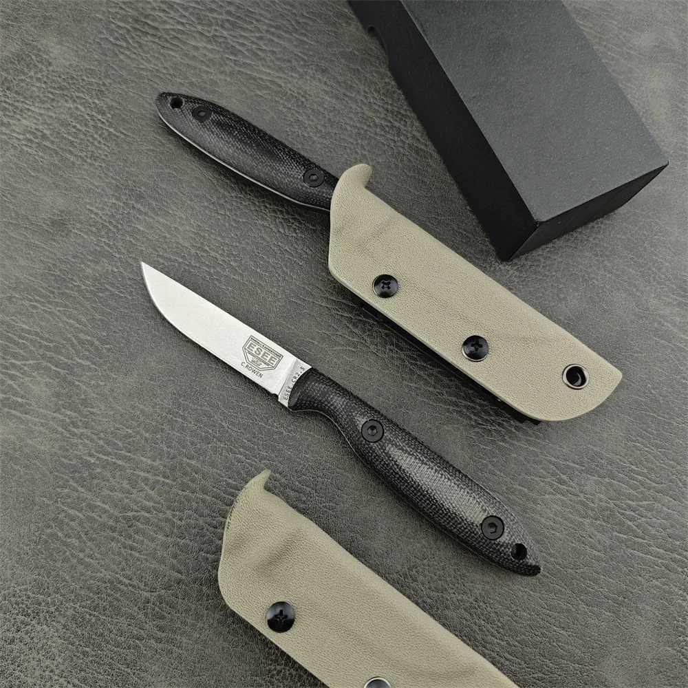 ESEE DC53 Camp Lore Bushcraft Fixed Blade Knife D2 Steel Outdoor Hunting Portable Blade Survival Hunting Tactical EDC Tool CL240925