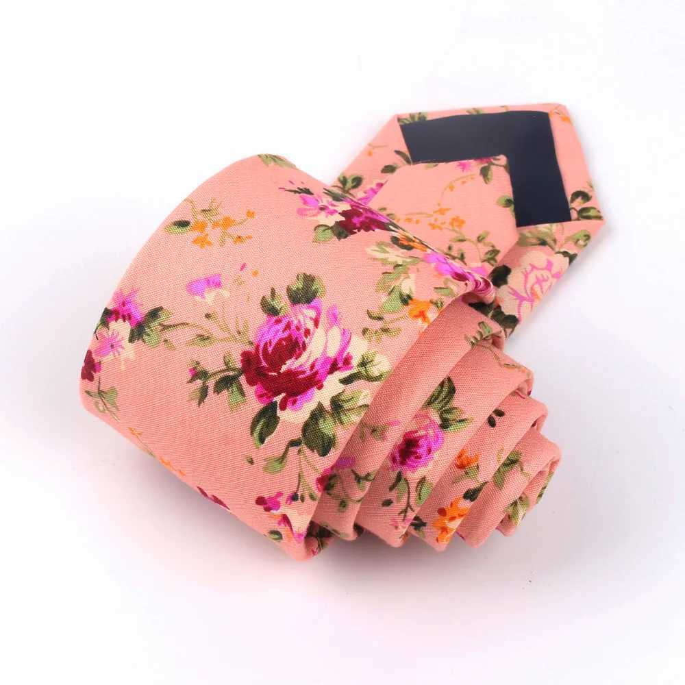 Floral Print Tie For Men Wen Skinny Neck Tie For Wedding Casual Mens Neckties Classic Suits Slim Neck Ties Cravat X250407