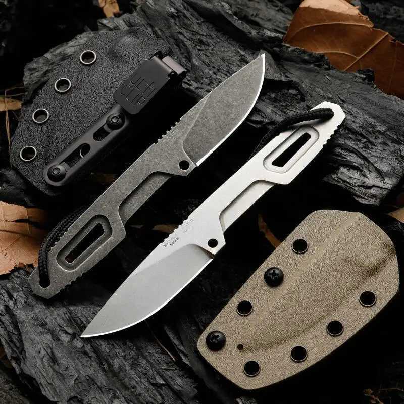 Trskt SATRE N690 steel neck knife washer hunting tactical outdoor camping knife kitchen gift EDC tool with Kydex direct shipping CL240925