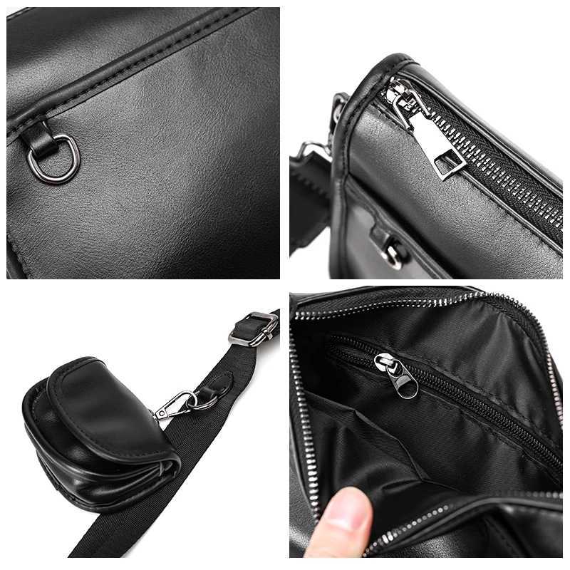 Luxury Leather Brand Bag New 2024 Mens Bag Male Business Handbags With Small Purse Shoulder Crossbody Bag Postman Sahels Z240924