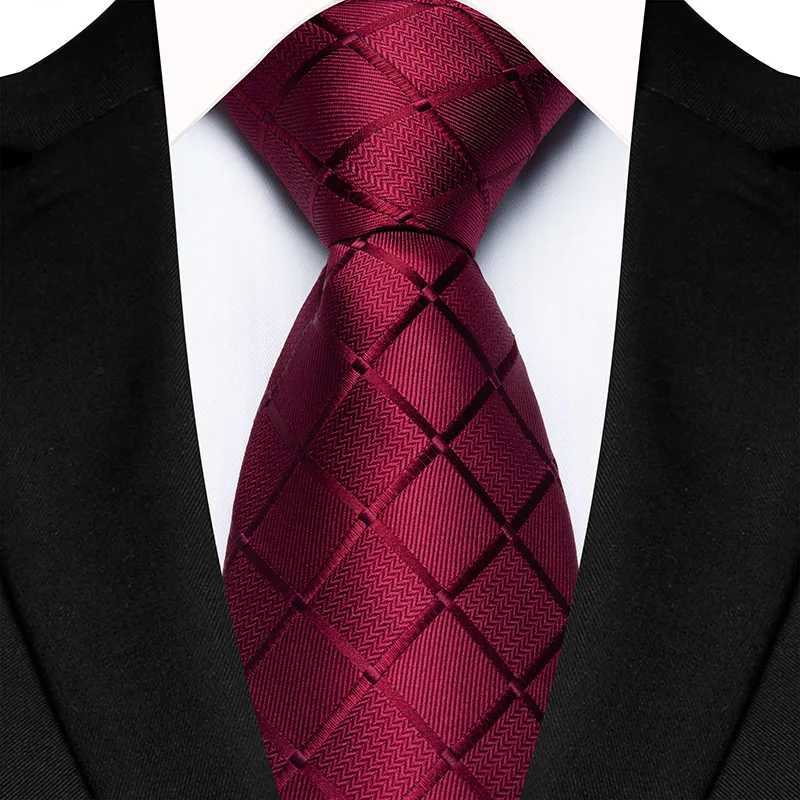 Luxury 8CM Mens Necktie Plaid Checks Ties For Man Gro Grosman Jacquard Woven Ascot Formal Business Party Accessories X2504071