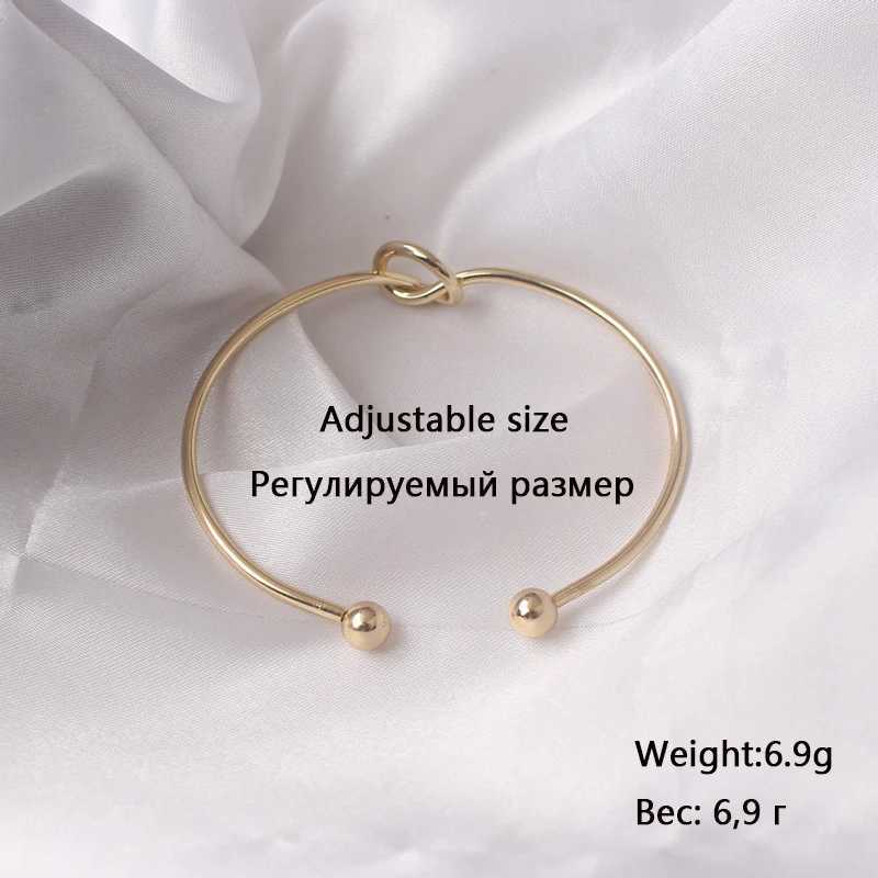 New Open Cuff Womens Bangles Gold Color Kont Design Bracelets on Hand Punk Personality Metal Bangles Hand Decoration WholesaleX240925