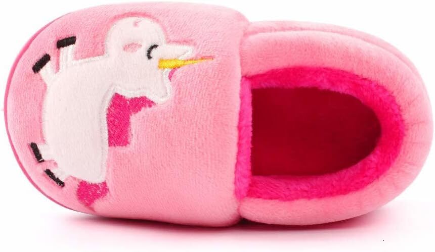 Toddler Boys Slippers Boys Girls Warm Slippers Cartoon Car Kids Winter Indoor Household Kid Sandals Children Boy Girl Slides Designer 14-22