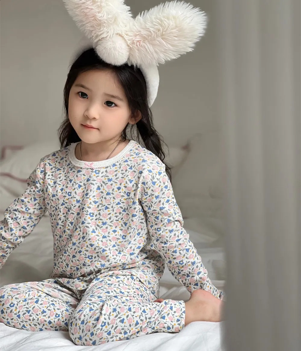 pajama sets kids pajamas High quality printed boys and girls suit baby clothes 240921