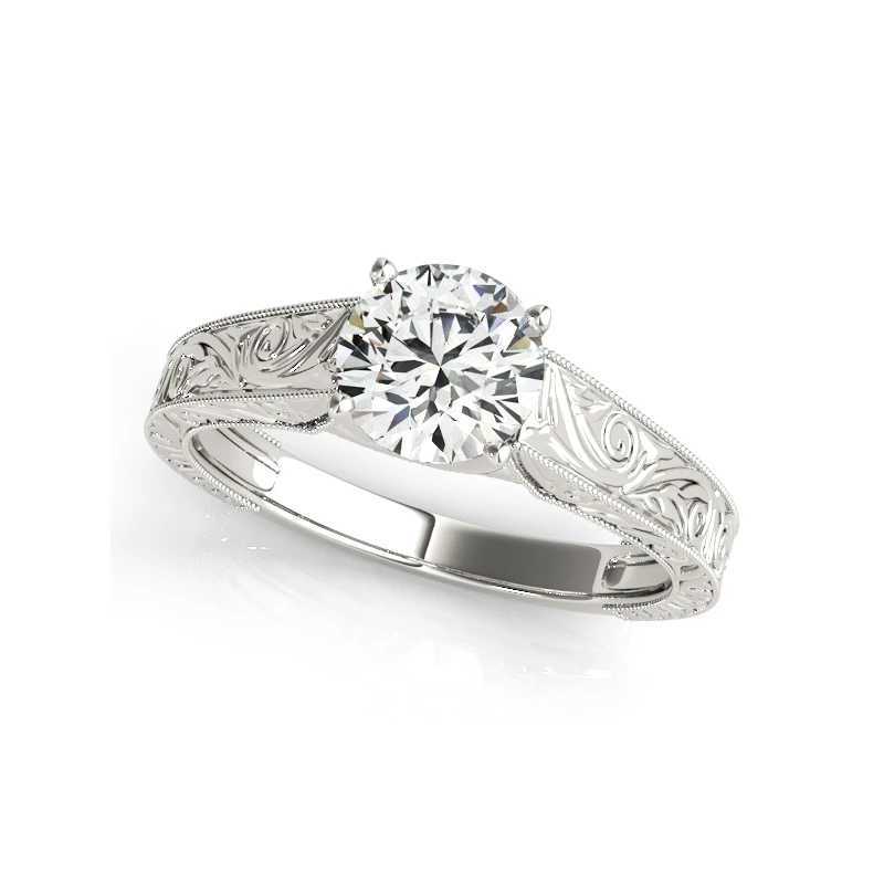 LESF 1.2carat D-color Mo silica diamond 925 sterling silver wedding ring set engagement ring vintage design jewelry W240925