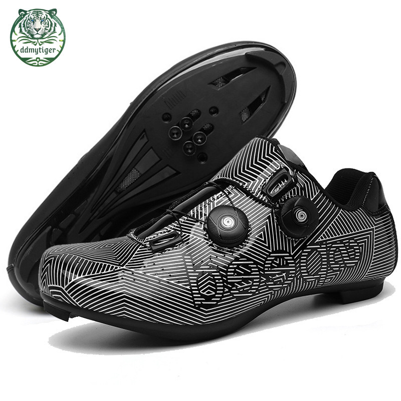 ddmytiger Professional locking men's and women's road assistance shoes, fitness spinning cycling shoes A ddmythur
