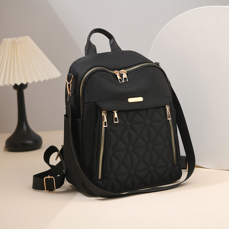 Lingge Embroidered Women's 2024 New Designer Backpack Multi functional Large Capacity Waterproof Travel Backpack