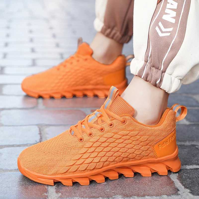Athletic Shoes Cheap Summer Mens Breathable Sneakers Orange Running Shoes Men Athletic Shoes Outdoor Light Jogging Mens Sports Tennis Shoe Z240924