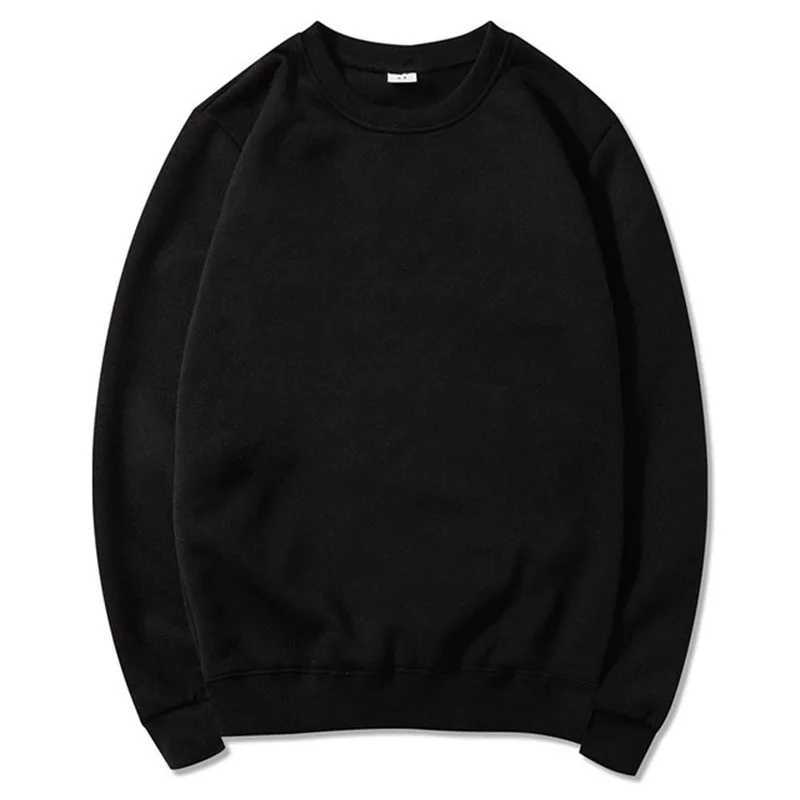 2024 New High Quality Plus Size Crew Neck Sweatshirt Unisex Thick Blank Plain Plus Size Mens Hoodies SweatshirtsX240925