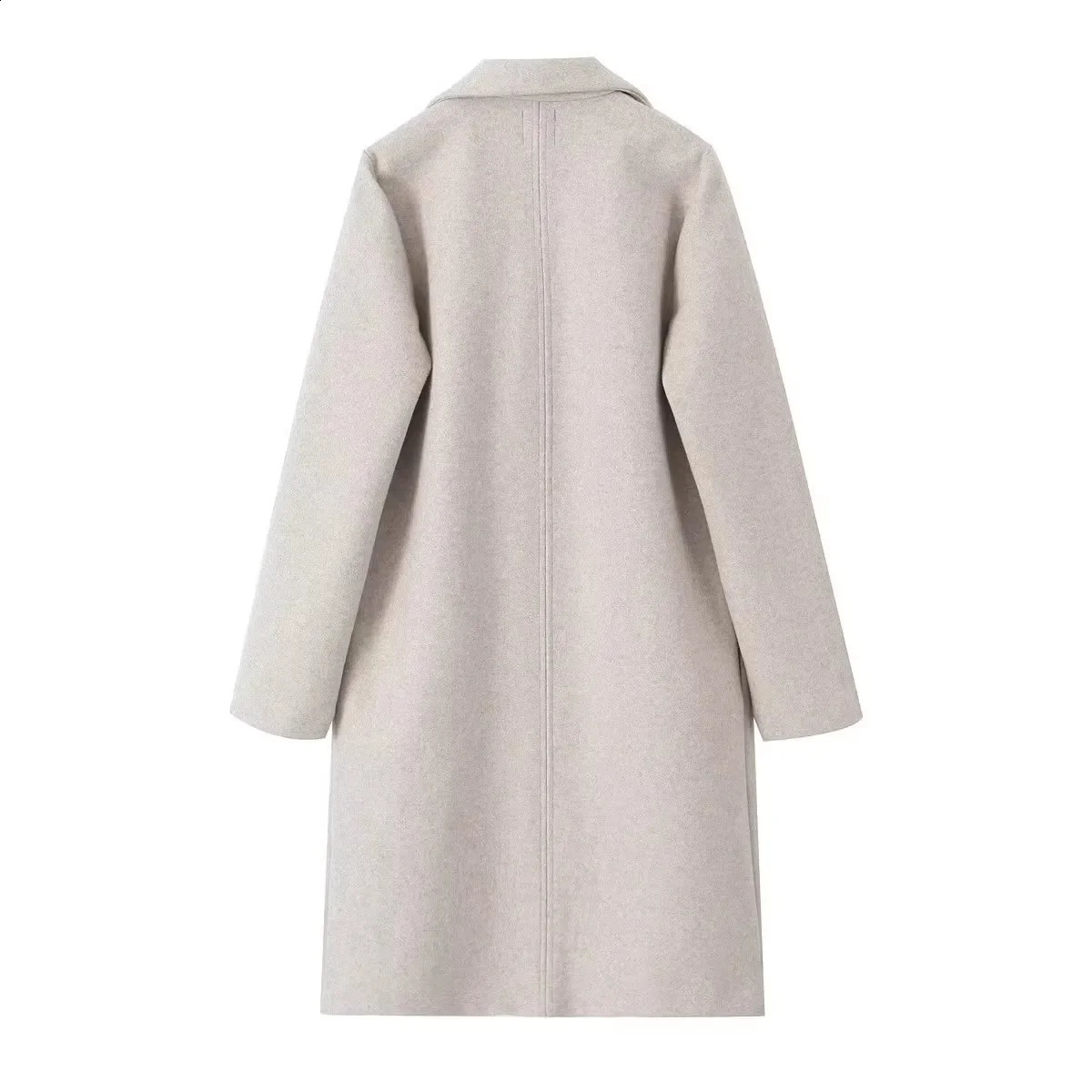 2024 womens dress European and American style fashion casual temperament simple coat wool 240921