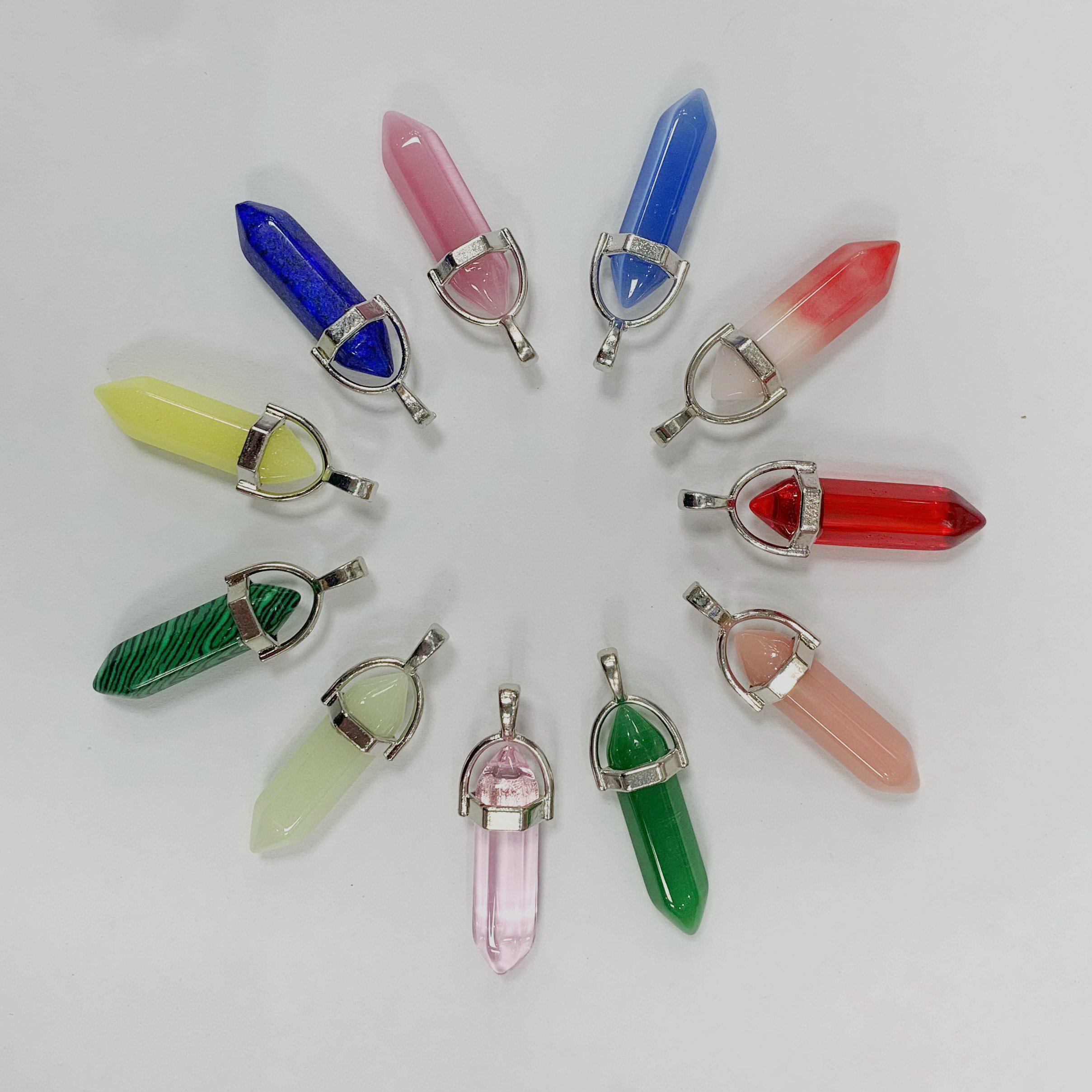 Enhance Your Energy with This Chakra Healing Pendant - Unisex Natural Stone Jewelry Featuring Rose Quartz and Amethyst Beads