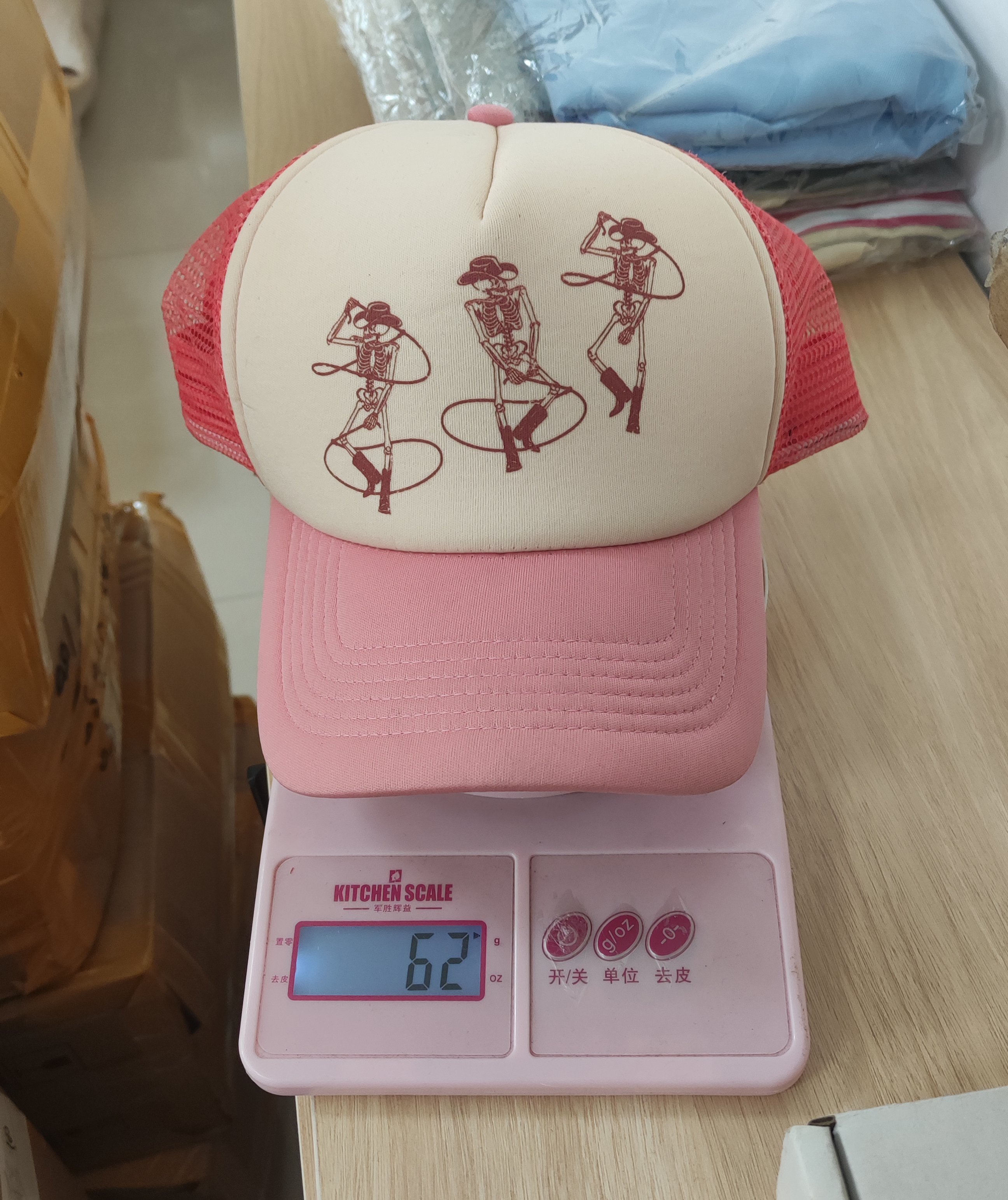 Wholesale Sale 5 Panel Halloween Skull Adults Foam Mesh Trucker Hat Sports Cap Hat With Plastic Adjustable Snap backs