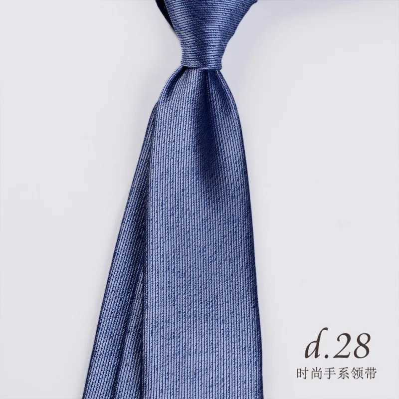 Mens Tie Knot Formal Set Professional Color Fashion Korean Edition Business Stripe Wedding Gro Gift Box Y240925