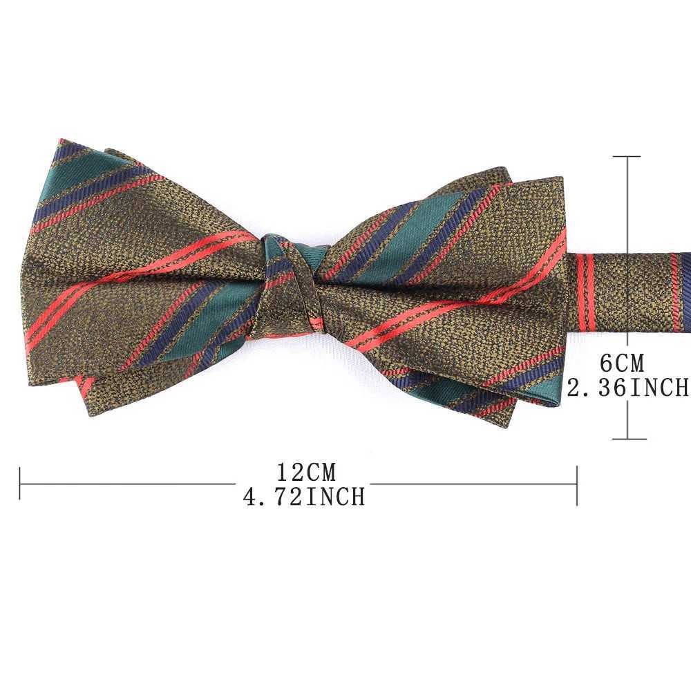 Classic mens pre tied tie ribbon tie mens wedding Christmas gift Y240925