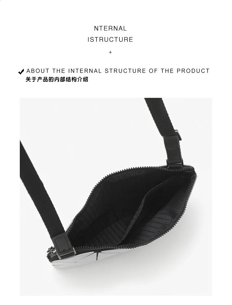 Vintgae Bag Womens Geometric Handbag Laser Diamond Grid Folding Wallet Luminous Envelope Shoulder 240923