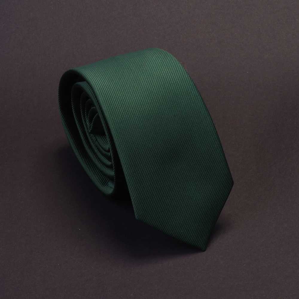 GUSLESON Mens Solid Navy Blue Classic Tie Bridal Green 6cm Ultra Thin Neck Tie Wedding Tie Mens Tight Gro Tie Y240925