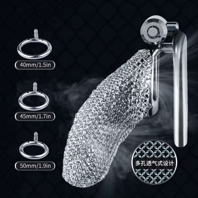 Male chastity lock CB lock chastity device stainless steel concealed lock design JJ birdcage alternative sex toy penis restraint