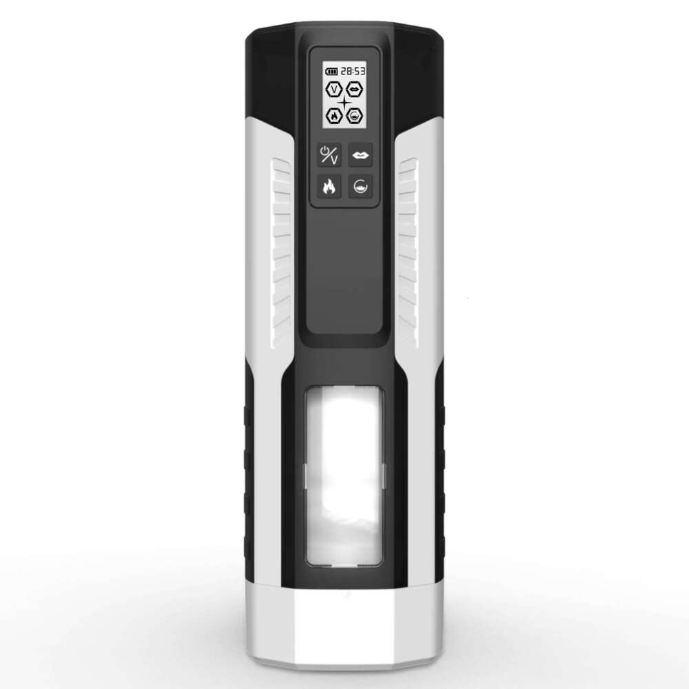Male sex products Factory direct supply for men's masturbation Thunder Wind airplane cup LCD screen retractable suction vibration heating adult p