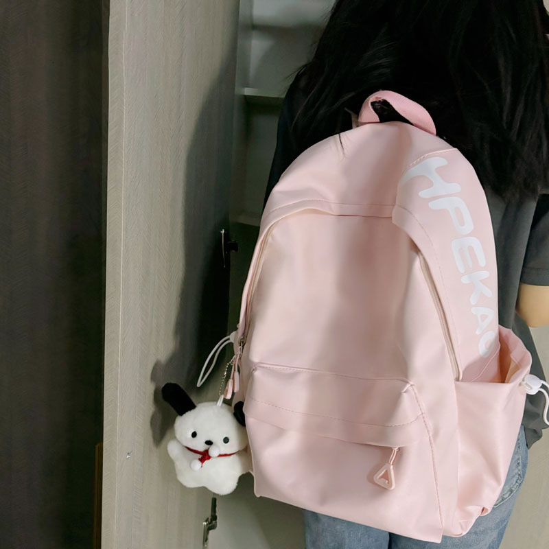 2024 New Designer Backpack Golden Feather Bird Simple Forest Series Multi functional Comparison Letter Large Capacity Solid Color Women's Commuti