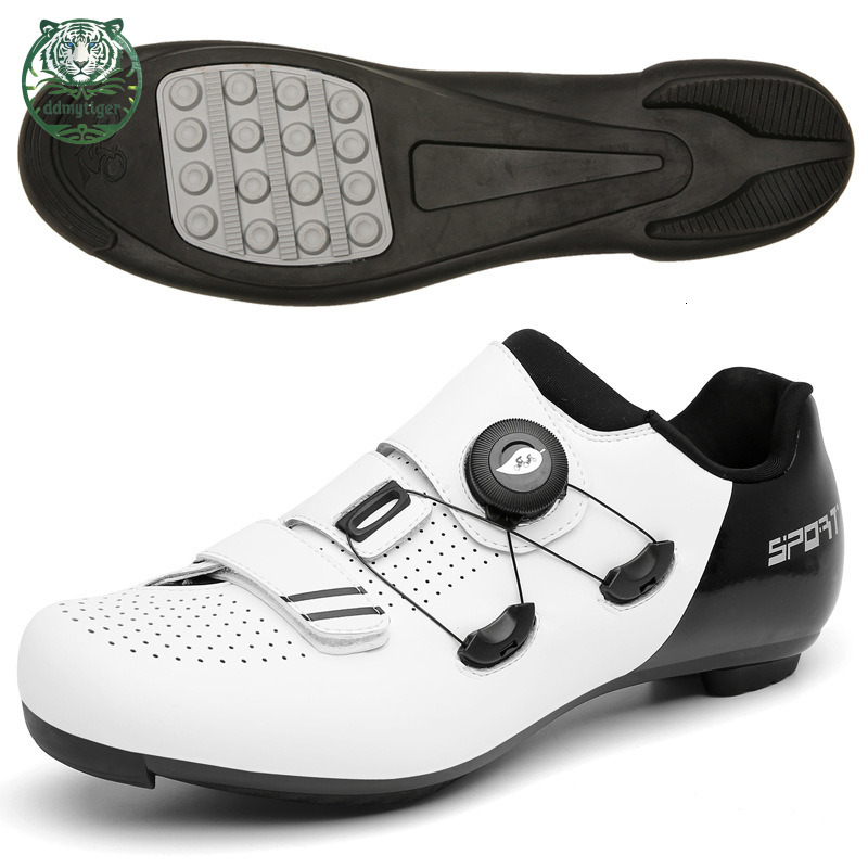 ddmytiger Highway mountain men's and women's locked bicycles without lock hard soled dynamic cycling shoes, gym black color A ddmythur