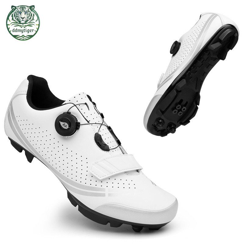 ddmytiger Lock on road outdoor off-road mountain shoes, plus size cycling equipment, bicycle shoes A ddmythur