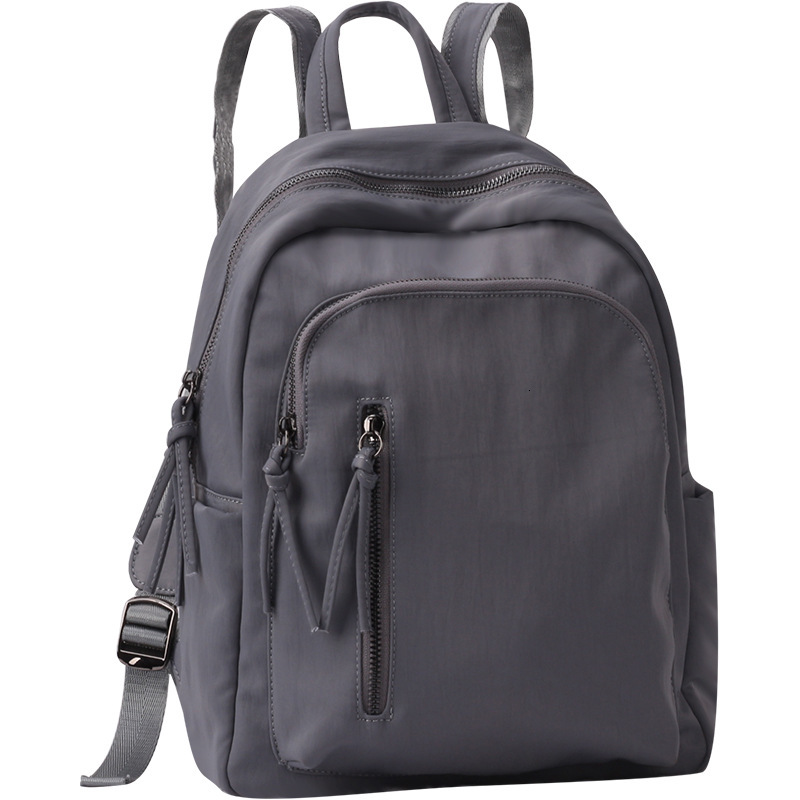 leisure New Designer Backpack Women s Simple Multi functional Fashion Backpack Brand Street Travel traveling bag Style Personalized Wrinkle Nylon Back