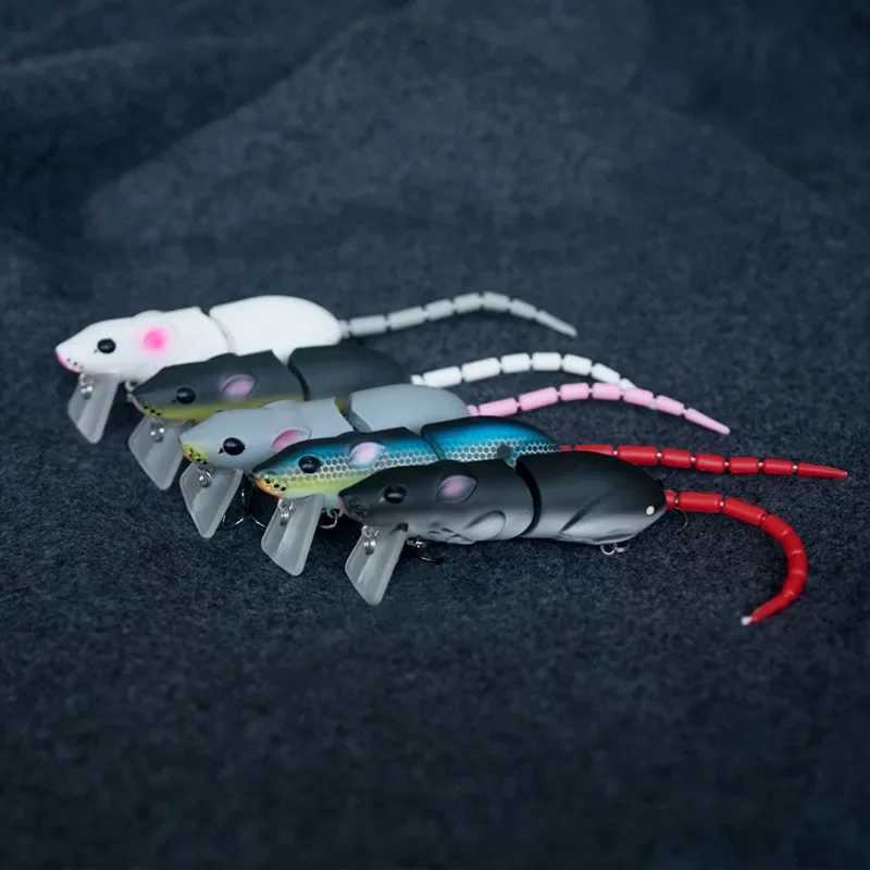 15.5CM Artificial Mouse Lure Plastic Mouse Fishing Lure Swimbait Rat Pike Bass Minnow Floatingbaits Fishing Tackle AccessoriesXJ250122
