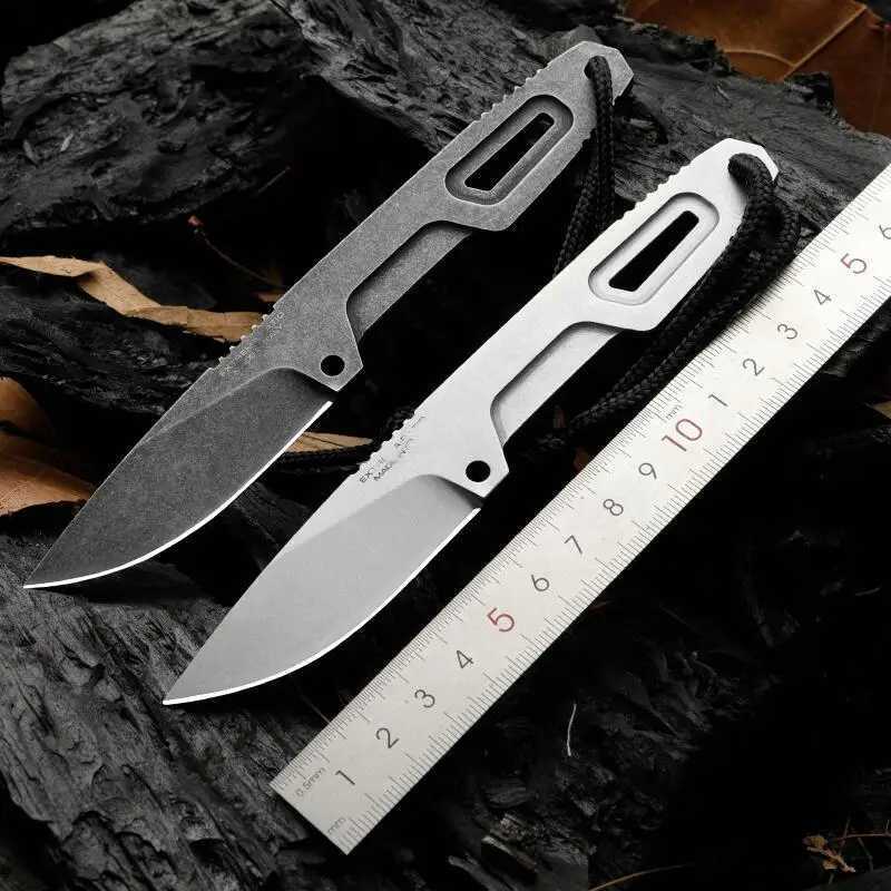 Trskt SATRE N690 steel neck knife washer hunting tactical outdoor camping knife kitchen gift EDC tool with Kydex direct shipping CL240925