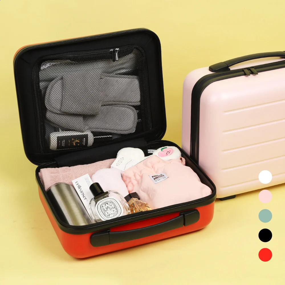 SBS001 34x295x18cm 16 inch PC material flight travel case mini portable makeup box luggage bag womens trend carry it with you 240923