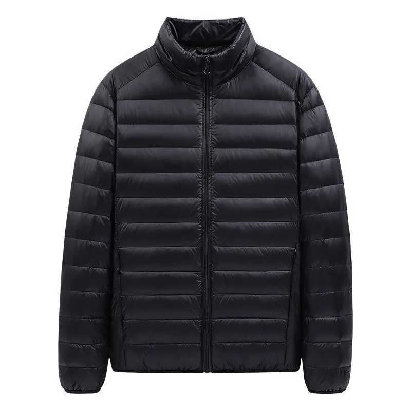 2023 new lightweight feather cotton coat mens short winter coat collar cotton coat trend Y240925