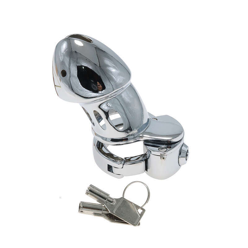 Colorful metal chastity lock CB penis cage chastity device SM sex tool variable snap ring integrated sex toy for men