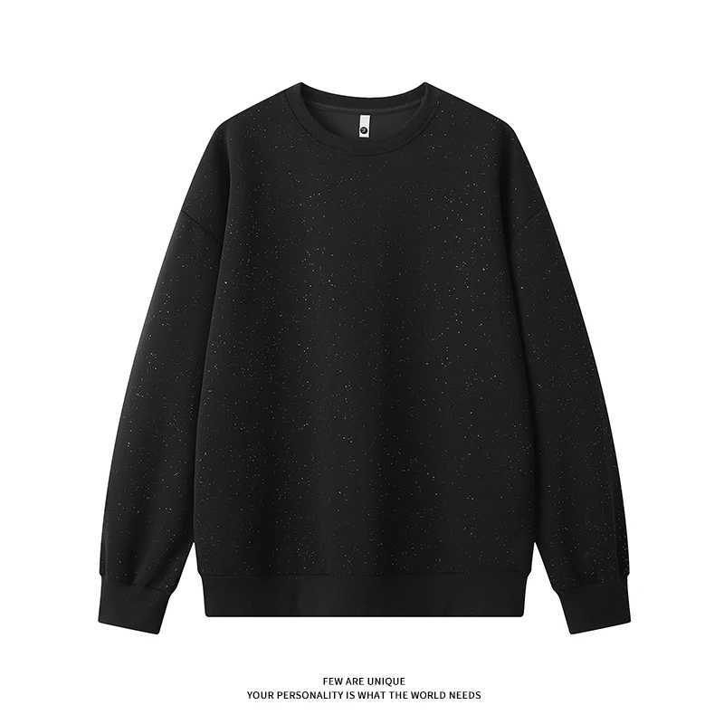 Mens Glitter Sweatshirt Galaxy Solid Colour Pullover Round Neck Man Women Sparkly Sweatshirts 2024 Spring Clothes Fine FlashX240925