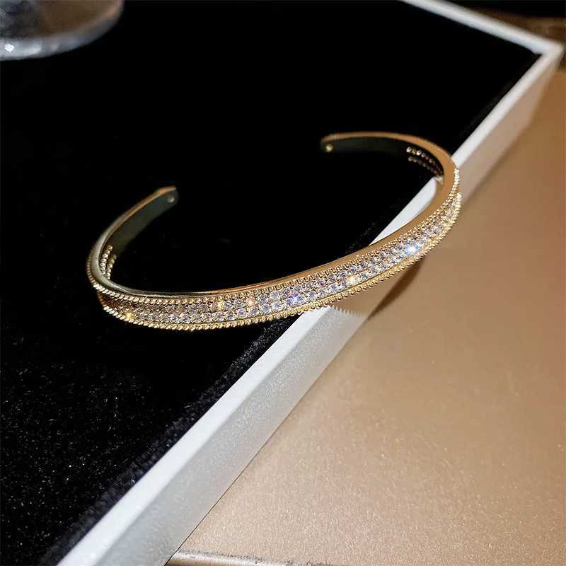 New Korea Exquisite Simple Geometric Opening Bracelet Fashion Temperament Joker Bracelet Elegant Ladies Banquet JewelryX240925