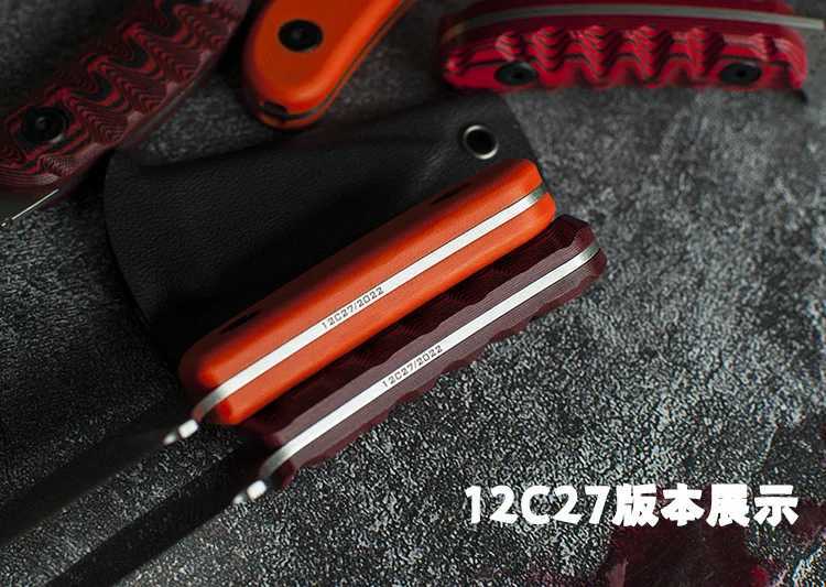 PSRK CANDIRU 12C27 Blade G10 Handle EDC Fixed Knife Outdoor Camping Knife Survival Tool Tactical Knife Practical EDC Tool CL240925