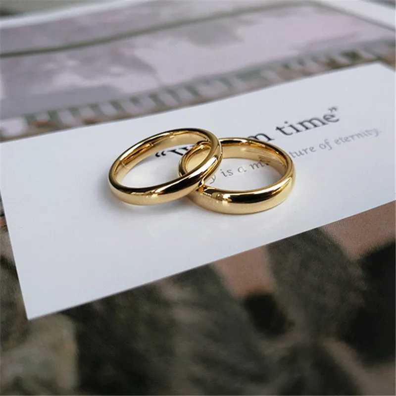 LETAPI 2023 New 2mm 3mm 4mm 6mm Gold 100% Tungsten Carbide Wedding Ring Mens Wholesale W240925