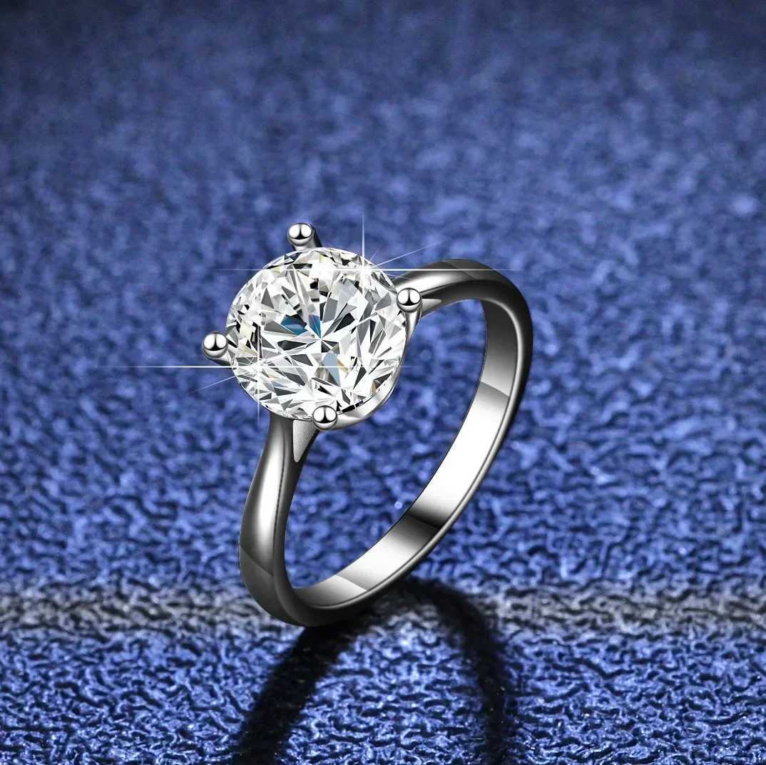 Classic 1-carat VVS Diamond Moissanite Ring Never Fades Original PT950 Platinum Ring Womens Eternal Wedding Jewelry W240925