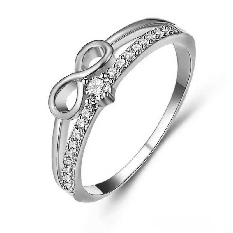 Infinite Love Ring Female Engagement Wedding Ring Fashion Womens Promise Ring Wedding Band Anniversary Gift Party Jewelry W240925