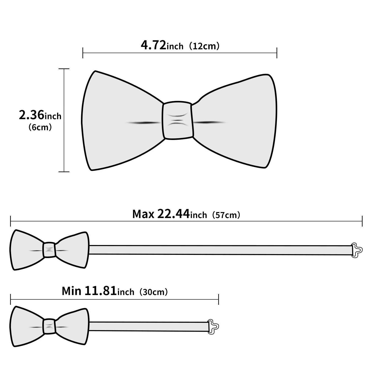 Hi tie solid lilac mens bow Hankerchief cufflinks pre tied silk bow M business party set Y240925