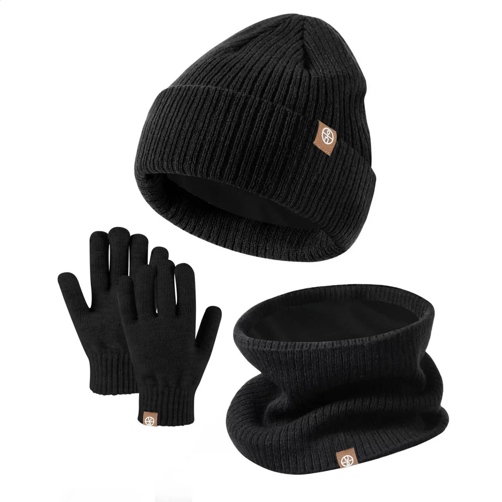 Childrens Winter Hat Glove Scarf Set Girls and Preschool Hats with Pom Knitted Neck Warmth Gator Baseball 240925